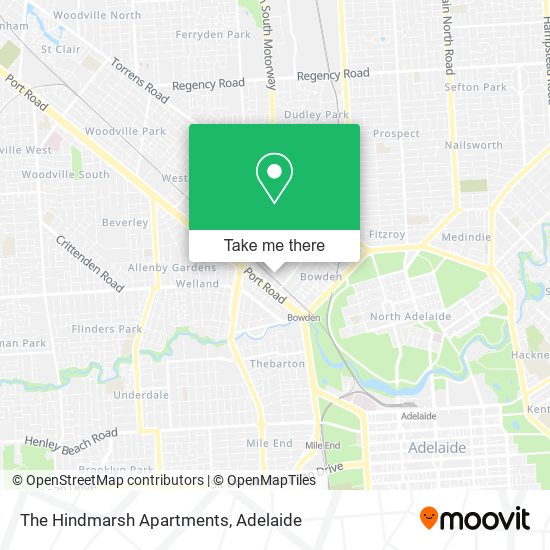 The Hindmarsh Apartments map