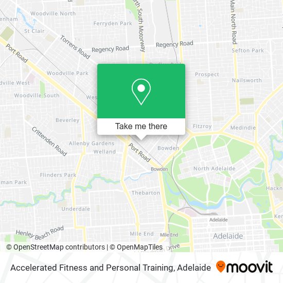 Accelerated Fitness and Personal Training map