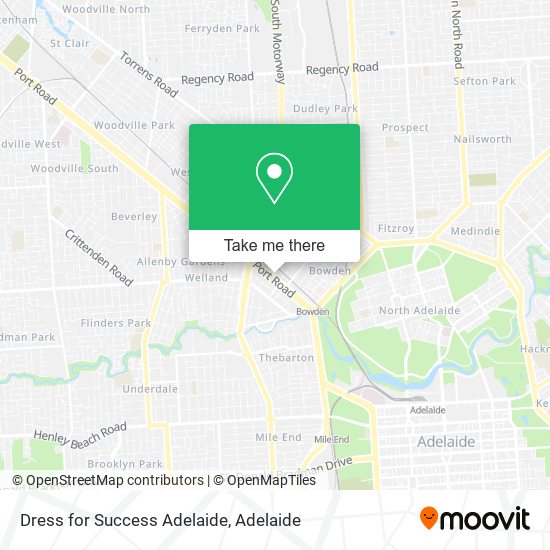 Mapa Dress for Success Adelaide