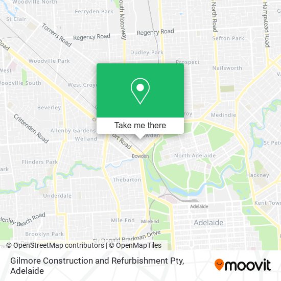 Gilmore Construction and Refurbishment Pty map