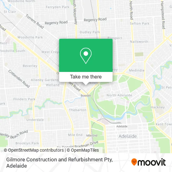 Gilmore Construction and Refurbishment Pty map