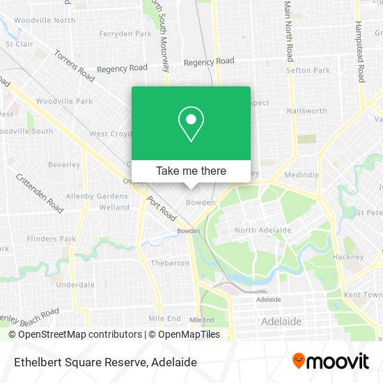 Ethelbert Square Reserve map