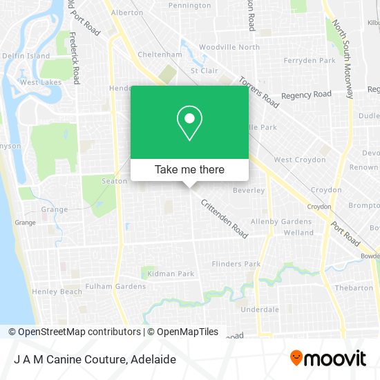 J A M Canine Couture map