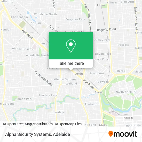 Alpha Security Systems map