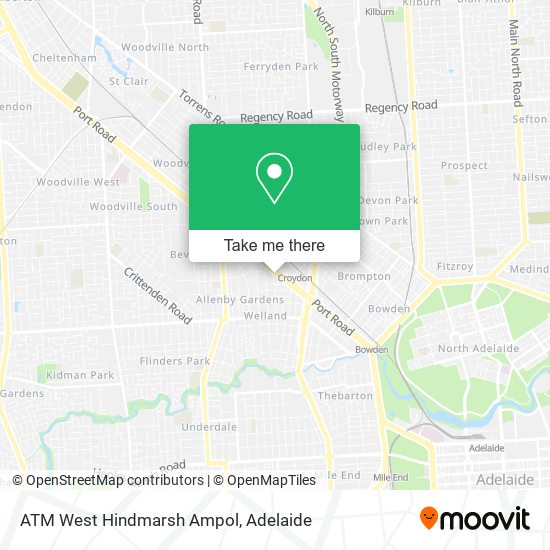 Mapa ATM West Hindmarsh Ampol