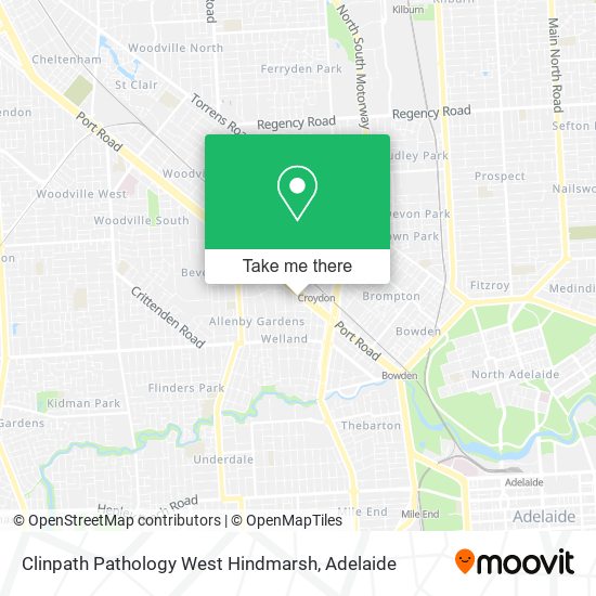 Clinpath Pathology West Hindmarsh map