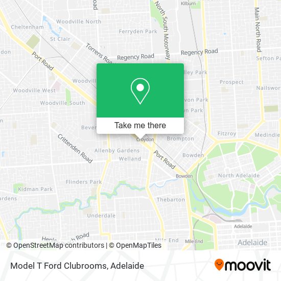 Model T Ford Clubrooms map