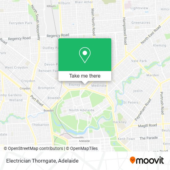 Electrician Thorngate map