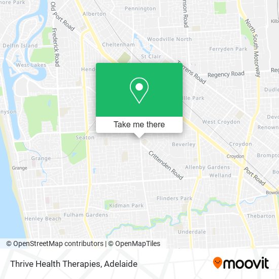 Thrive Health Therapies map