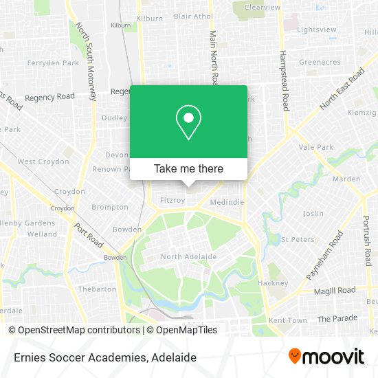 Ernies Soccer Academies map