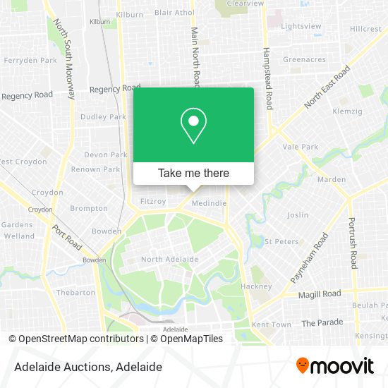 Adelaide Auctions map