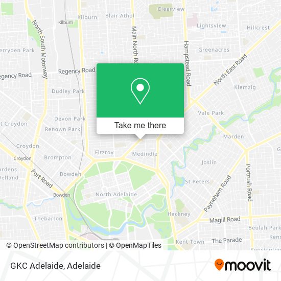 Mapa GKC Adelaide