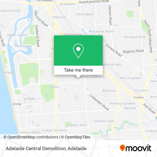 Adelaide Central Demolition map