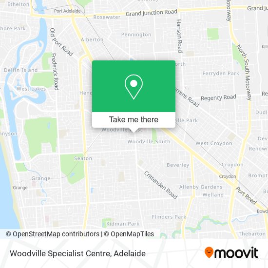 Woodville Specialist Centre map