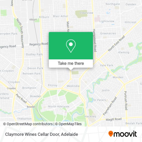 Claymore Wines Cellar Door map