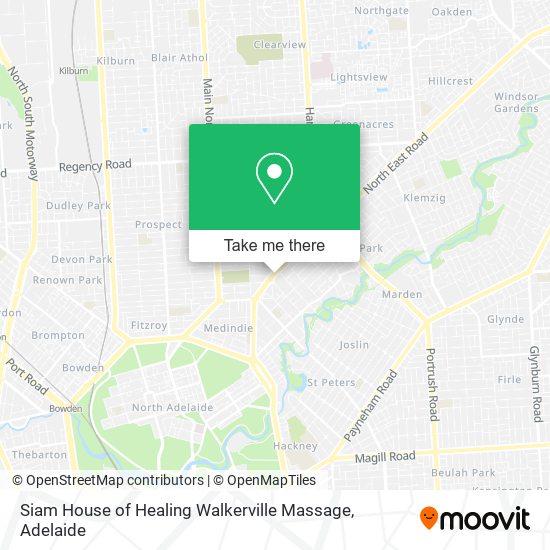 Siam House of Healing Walkerville Massage map