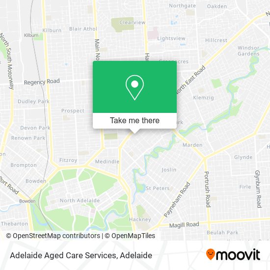 Mapa Adelaide Aged Care Services