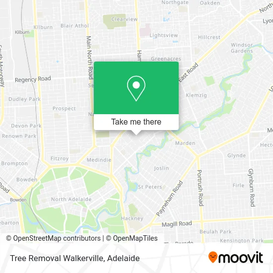 Mapa Tree Removal Walkerville