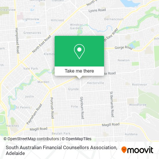 Mapa South Australian Financial Counsellors Association