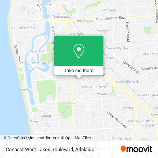 Mapa Connect West Lakes Boulevard