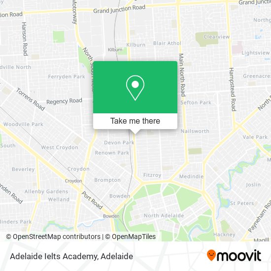 Mapa Adelaide Ielts Academy