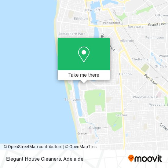 Elegant House Cleaners map