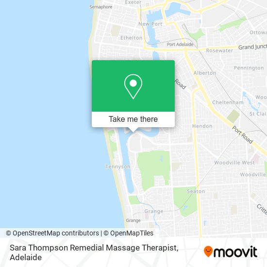 Sara Thompson Remedial Massage Therapist map