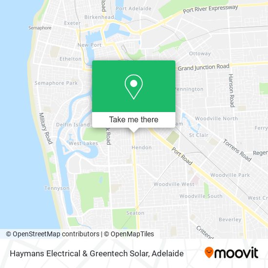 Mapa Haymans Electrical & Greentech Solar