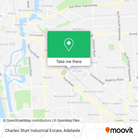 Charles Sturt Industrial Estate map