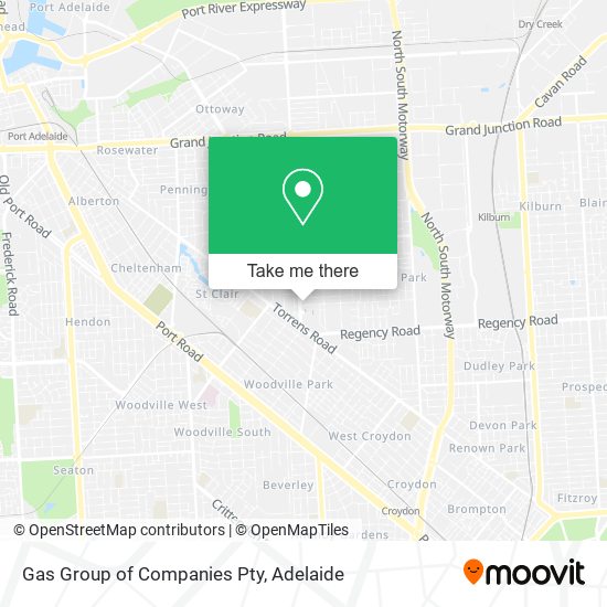 Gas Group of Companies Pty map