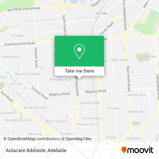 Aidacare Adelaide map