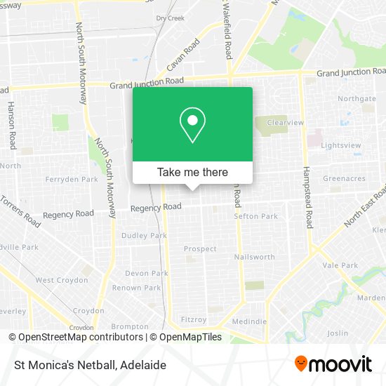 St Monica's Netball map