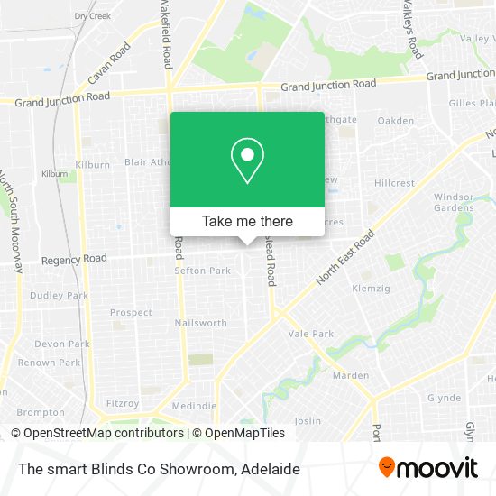 The smart Blinds Co Showroom map