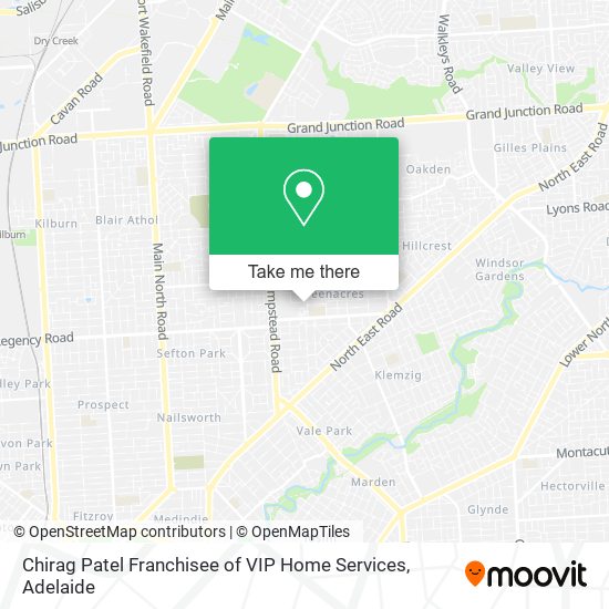 Chirag Patel Franchisee of VIP Home Services map