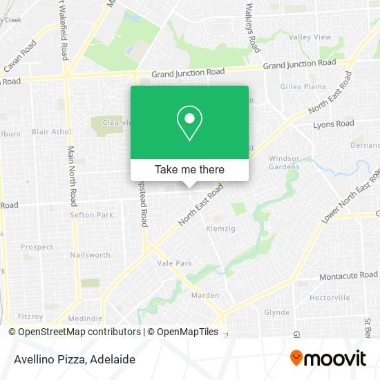 Avellino Pizza map