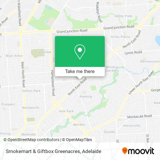 Mapa Smokemart & Giftbox Greenacres