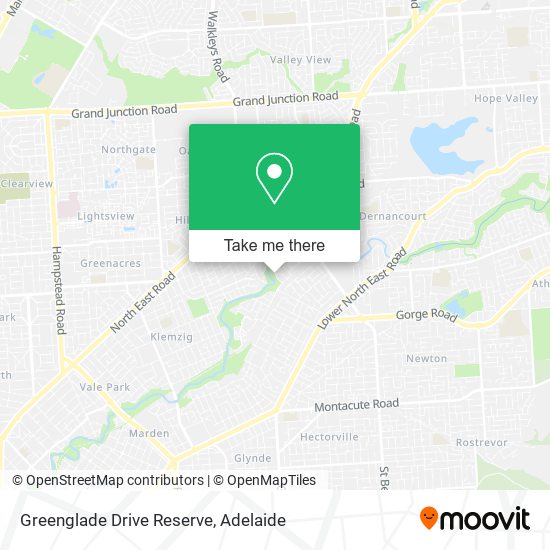 Greenglade Drive Reserve map