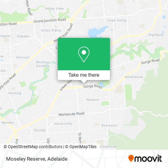 Mapa Moseley Reserve