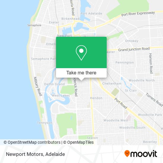 Mapa Newport Motors