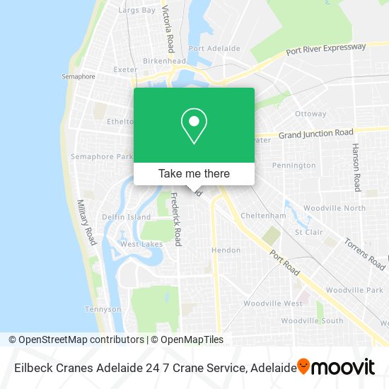 Eilbeck Cranes Adelaide 24 7 Crane Service map