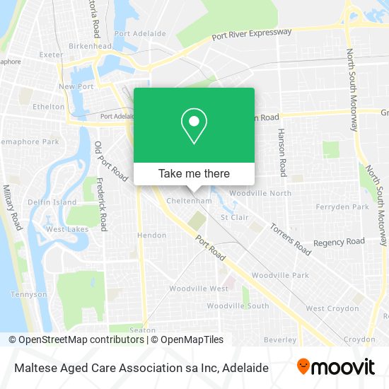 Mapa Maltese Aged Care Association sa Inc