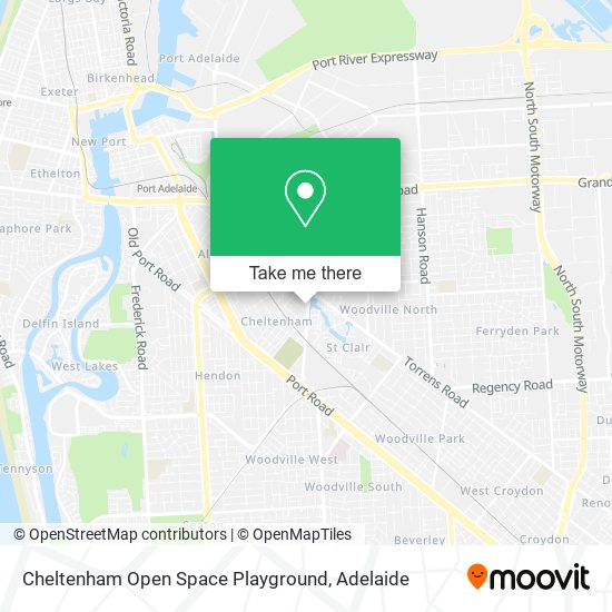 Mapa Cheltenham Open Space Playground