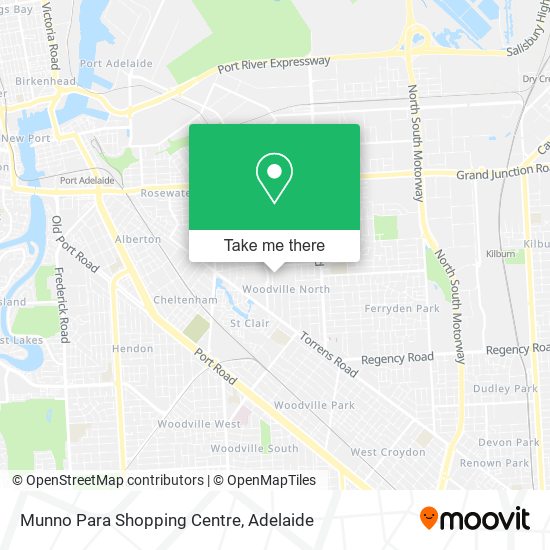 Munno Para Shopping Centre map