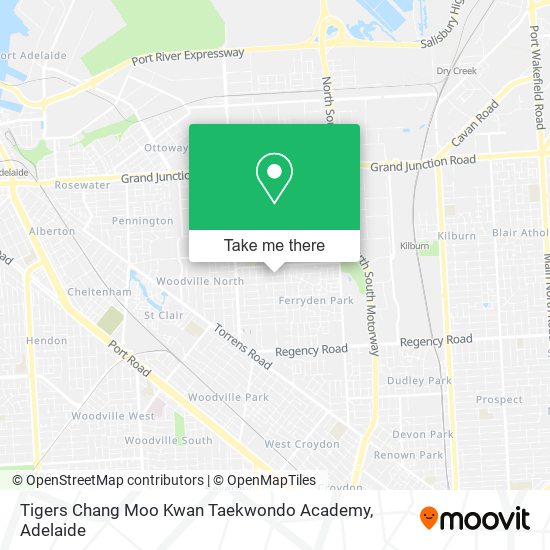 Tigers Chang Moo Kwan Taekwondo Academy map