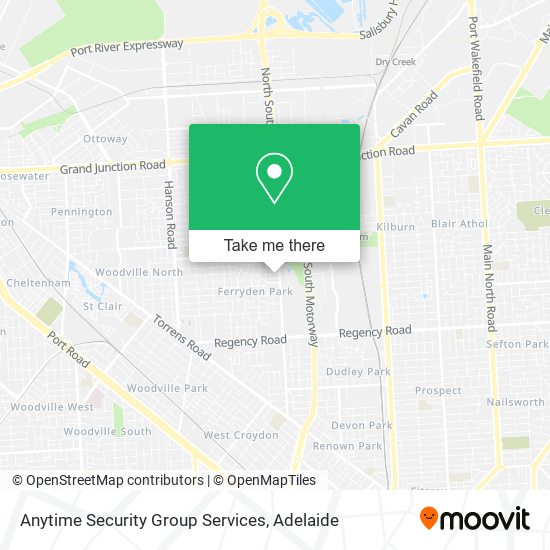 Anytime Security Group Services map