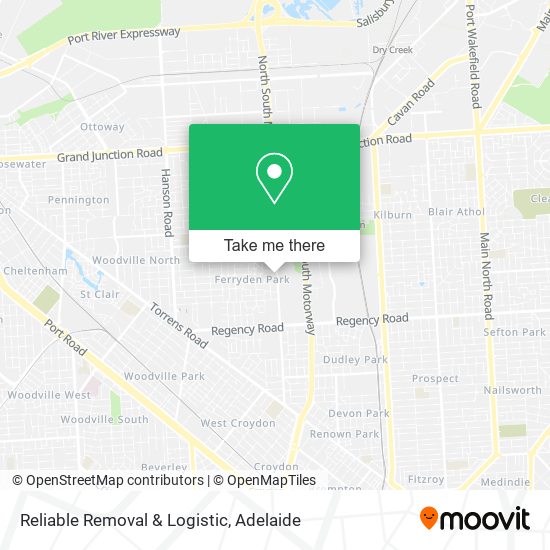 Mapa Reliable Removal & Logistic