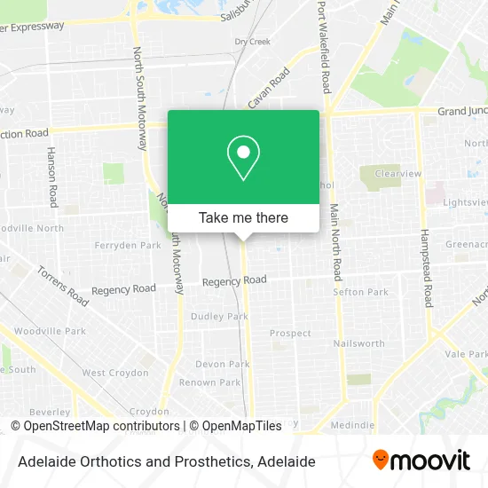 Mapa Adelaide Orthotics and Prosthetics