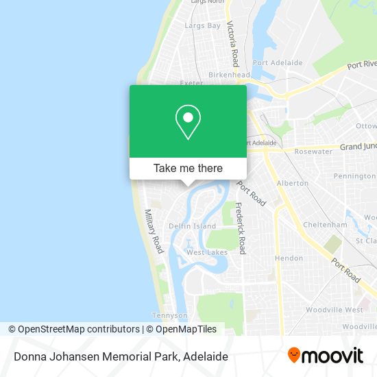 Mapa Donna Johansen Memorial Park