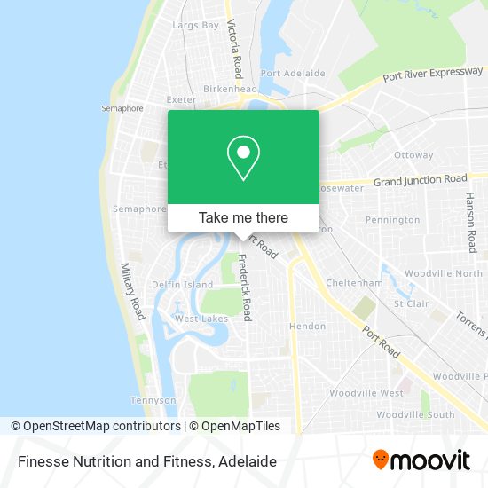 Finesse Nutrition and Fitness map