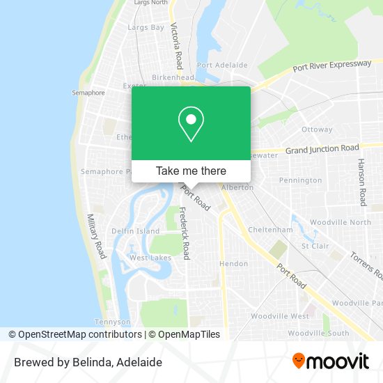 Brewed by Belinda map